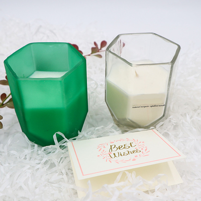 Świeca zapachowa Aroma Home Soy Wax z dostosowanym sześciokątnym słoikiem do dekoracji wnętrz