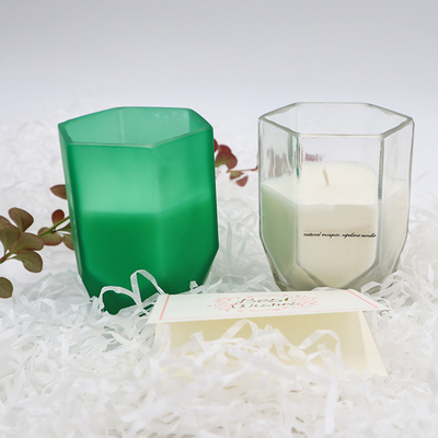 Świeca zapachowa Aroma Home Soy Wax z dostosowanym sześciokątnym słoikiem do dekoracji wnętrz