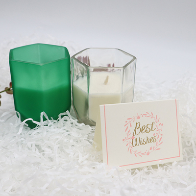 Świeca zapachowa Aroma Home Soy Wax z dostosowanym sześciokątnym słoikiem do dekoracji wnętrz