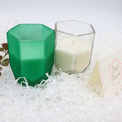 Świeca zapachowa Aroma Home Soy Wax z dostosowanym sześciokątnym słoikiem do dekoracji wnętrz