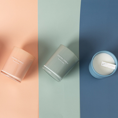 Aroma Home OEM Soy Wax Niestandardowa świeca zapachowa do drukowania na szkle