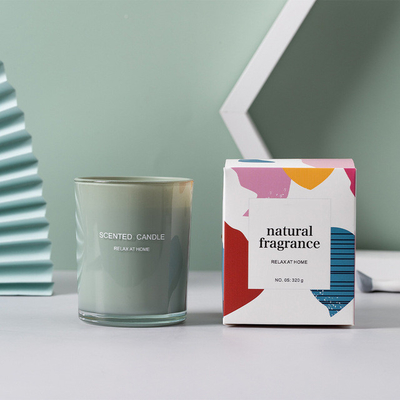 Aroma Home OEM Soy Wax Niestandardowa świeca zapachowa do drukowania na szkle