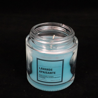 12 uncji Homemade Blue Glass Jam Jar Świece Lawendowe Zapachowe do łazienki w sypialni