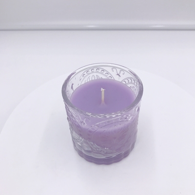 SGS Organic Purple Essential Oil Aroma Home Candle z pudełkiem na prezent 120g