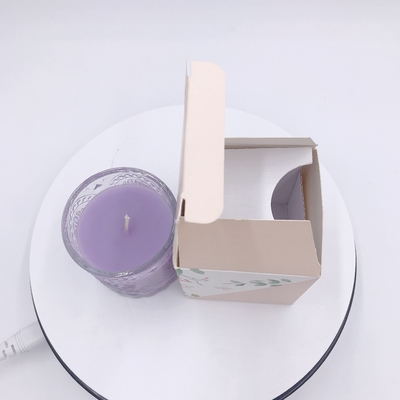 SGS Organic Purple Essential Oil Aroma Home Candle z pudełkiem na prezent 120g
