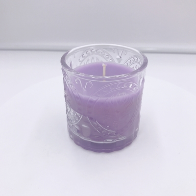 SGS Organic Purple Essential Oil Aroma Home Candle z pudełkiem na prezent 120g