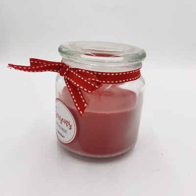 Spersonalizowany czerwony wosk parafinowy Essential Candle Light Jar Mason na Boże Narodzenie