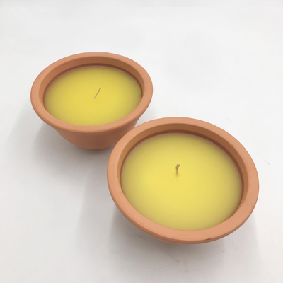 Kryty 7oz gliniany garnek Citronella Świece ogrodowe na komary