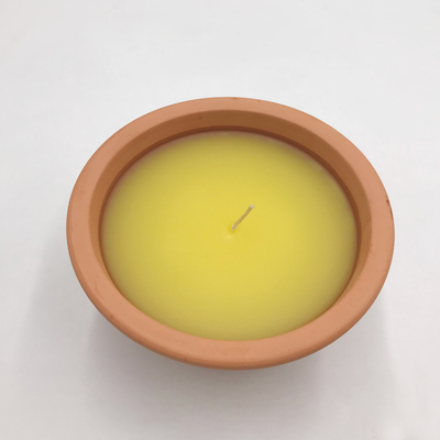 Kryty 7oz gliniany garnek Citronella Świece ogrodowe na komary