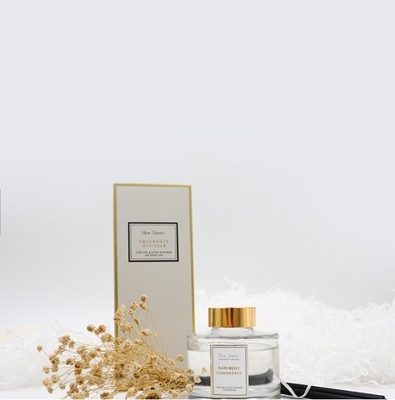 Aroma Reed Dyfuzor 126ml Okrągła Butelka Luksusowy Zestaw Podarunkowy Ze Złotą Pokrywką