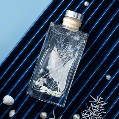 Aroma Reed Dyfuzor 150ml Kwadratowy Luksusowy Zestaw Podarunkowy Perfum Z Suszonym Kwiatem