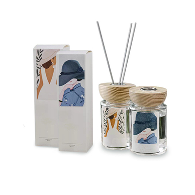 Niestandardowy kolorowy zestaw upominkowy 120 ml luksusowych perfum z dyfuzorem zapachowym CMYK Box