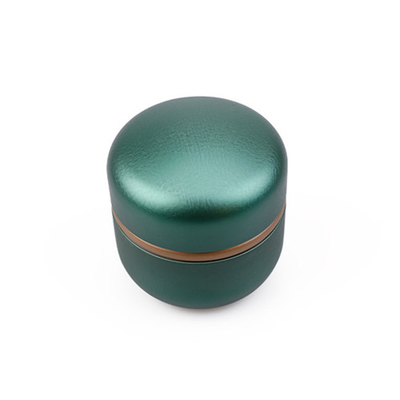 ODM 6 Oz Tin Container Candle Czerwona Zielona Okrągła Z Ziarna Kawy