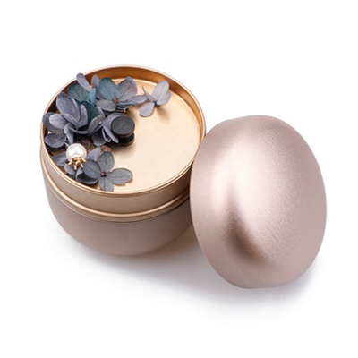 ODM 6 Oz Tin Container Candle Czerwona Zielona Okrągła Z Ziarna Kawy