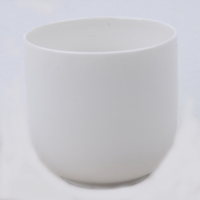 7 uncji zwykłego, białego, pachnącego, naturalnego ceramicznego garnka na świecę sojową do spania