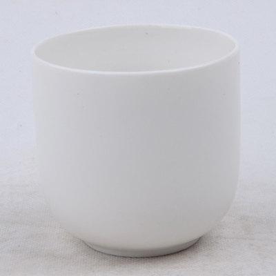 7 uncji zwykłego, białego, pachnącego, naturalnego ceramicznego garnka na świecę sojową do spania