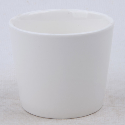 7 uncji zwykłego, białego, pachnącego, naturalnego ceramicznego garnka na świecę sojową do spania
