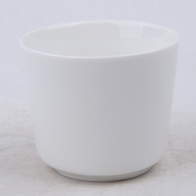 7 uncji zwykłego, białego, pachnącego, naturalnego ceramicznego garnka na świecę sojową do spania