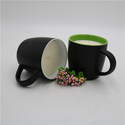 Zapachowa, matowa, czarna świeca ceramiczna Citronella Tea Cup Candle