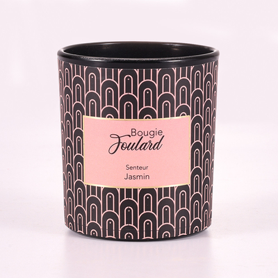 Aroma Home Vanilla Bean Soy Wax Szklany Słoik Świeca Zapachowa Czarna 8oz