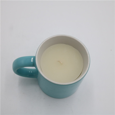 Aroma Home Shiny Blue Round Filiżanka do herbaty Zapachowa ceramiczna świeca sojowa 5.5oz
