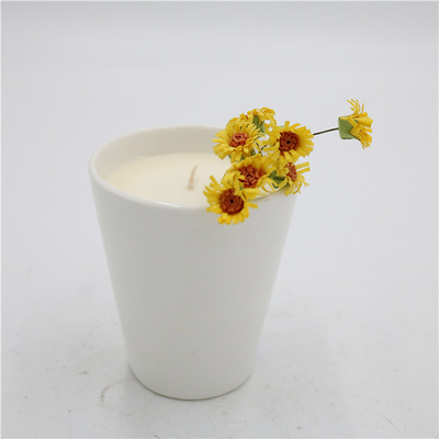 Aroma Home Tea Cup Ceramiczna świeca sojowa pachnąca matowa biała 7oz