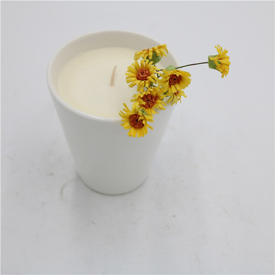 Aroma Home Tea Cup Ceramiczna świeca sojowa pachnąca matowa biała 7oz