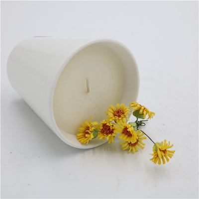 Aroma Home Tea Cup Ceramiczna świeca sojowa pachnąca matowa biała 7oz