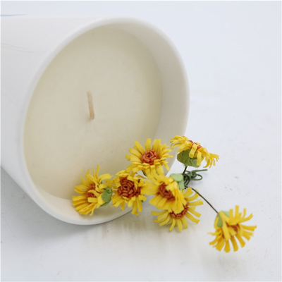 Aroma Home Tea Cup Ceramiczna świeca sojowa pachnąca matowa biała 7oz